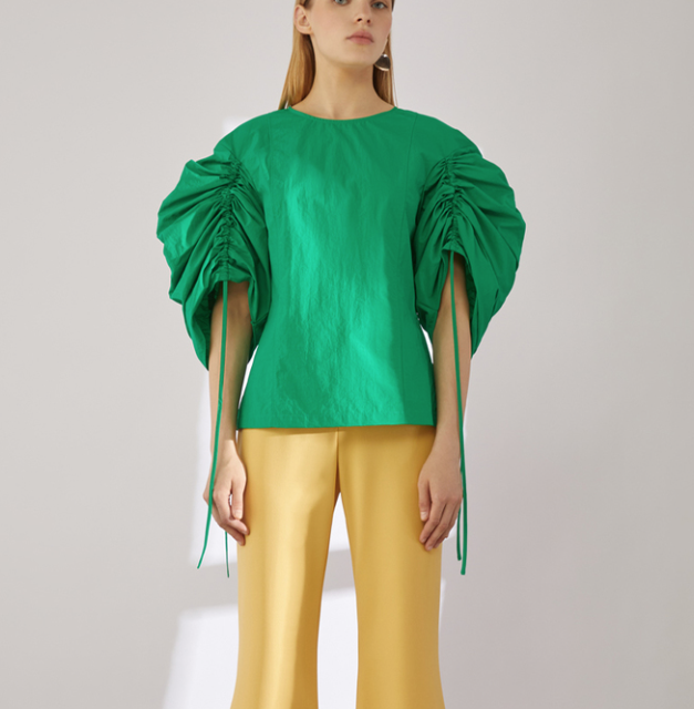 Erika Cavallini -Blusa - Blusa con maniche balloon